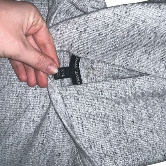 BANANA REPUBLIC Men’s Grey Hoodie Size XXL - Picture 5 of 8